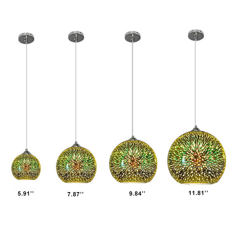 Luminara | Vibrant Artistic 3D Firework Glass Pendant Light 4