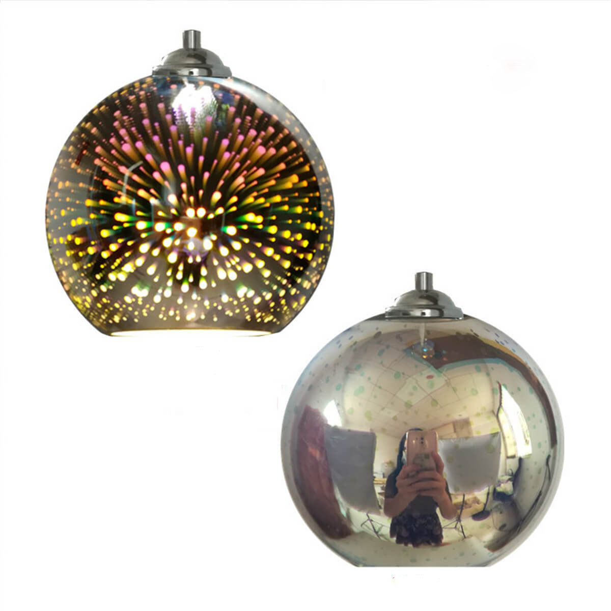 Luminara | Vibrant Artistic 3D Firework Glass Pendant Light 7
