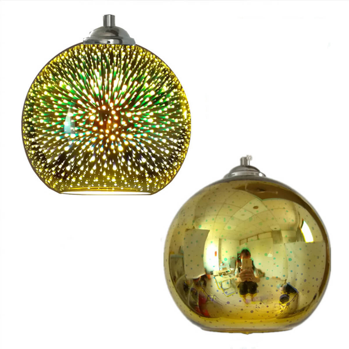 Luminara | Vibrant Artistic 3D Firework Glass Pendant Light 8