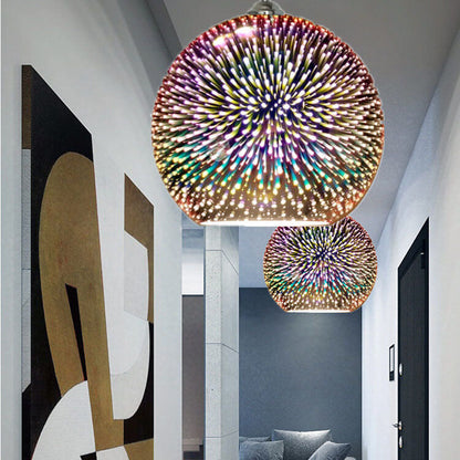 Luminara | Vibrant Artistic 3D Firework Glass Pendant Light 9