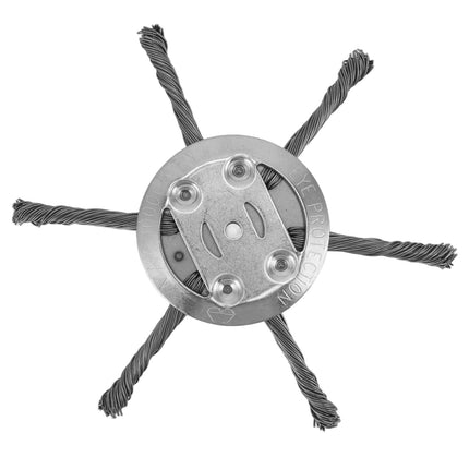 Weed Eater Head 6 Inch Metal, Steel Wire Trimmer Head Replacement, Weed Trimmer Head for 3 in 1 Grass Trimmer