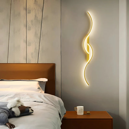 Modern Curved Wall Light | Energy-Efficient Sconce with LED Design | Stylish Illumination for Ambient Atmosphere 3