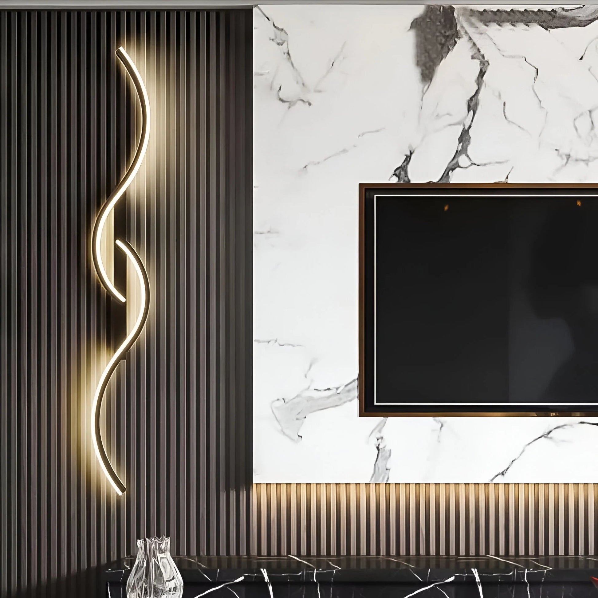 Modern Curved Wall Light | Energy-Efficient Sconce with LED Design | Stylish Illumination for Ambient Atmosphere 4