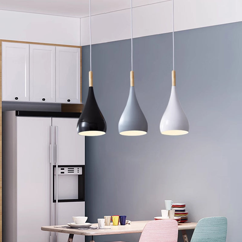 Nordic Glow | Stylish Modern Wood and Metal Kitchen Pendant Lighting 3