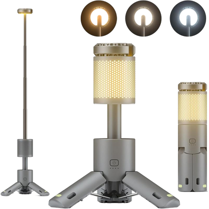Telescopic Camping Light Rechargeable, Camping Lantern with Magnetic Tripod and Power Bank – image 14