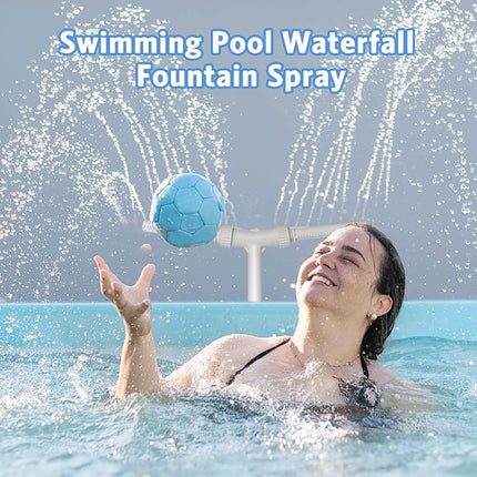 Pool Fountain Sprayer for Above Ground Pools, Swimming Pool Fountain Waterfall