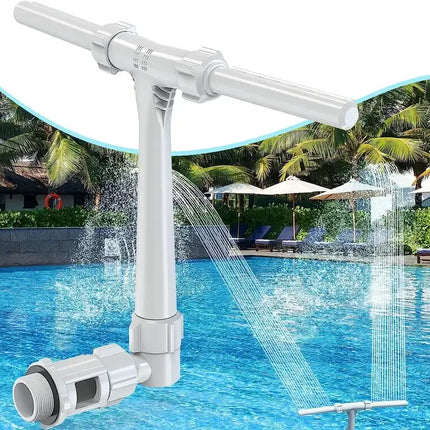 Pool Fountain Sprayer for Above Ground Pools, Swimming Pool Fountain Waterfall, Pool Accessory for Inground Return Jet