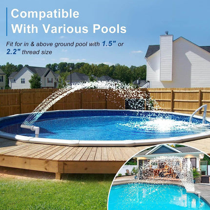 Pool Fountain Sprayer for Above Ground Pools, Swimming Pool Fountain Waterfall #2