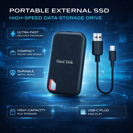 External Solid State Drive, USB C SSD for Laptop and Desktop Computers – image 5