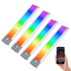 Under Cabinet Lights with Motion Sensor Light, RGB LED Light Bar for Bookshelf