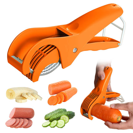 Fruit Slicer for Bananas, Handheld Banana Slicers, Fruit Cutter for Salad, Egg Cutter, Kitchen Gadgets