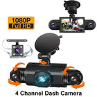 Dash Cam for Car, 4 Channel Dash Cam Front and Rear – image 10