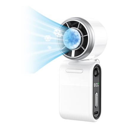 Rechargeable Handheld Fan with LED Display, Foldable Mini Desk Fan for Travel and Outdoor – image 14