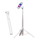 Selfie Stick Tripod with Bluetooth Remote, Magnetic Phone Tripod Stand for iPhone and Android, Auto Open Phone Holder
