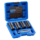 Lug Nut Remover for Damaged Bolts, Bolt Extractor Set with 5 Twist Sockets, Stripped Bolt Remover, Lug Nut Socket Set