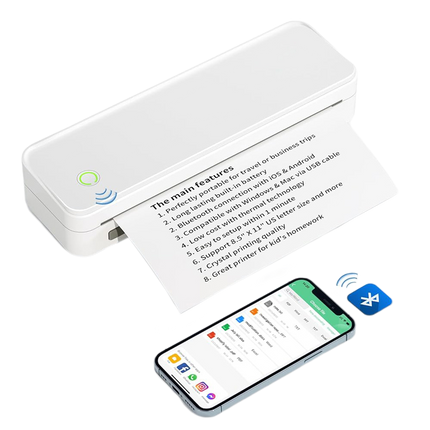 Portable Thermal Printer, Bluetooth Printer for Travel – image 11