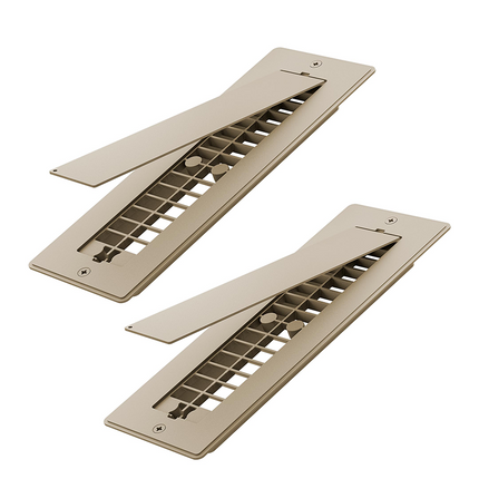 Floor Vent Covers, RV Floor Register with Magnetic Vent Cover, 2x10 Aluminum Heat Register Cover, RV Accessories