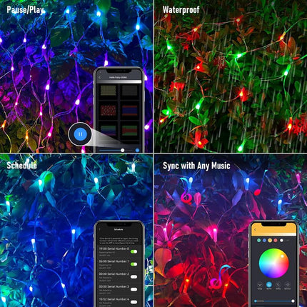 Outdoor Christmas Lights Net, Holiday Lights with App Control