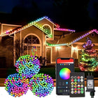 Smart Christmas Lights with App Control, RGB LED String Lights for Halloween, Color Changing Christmas Tree Lights
