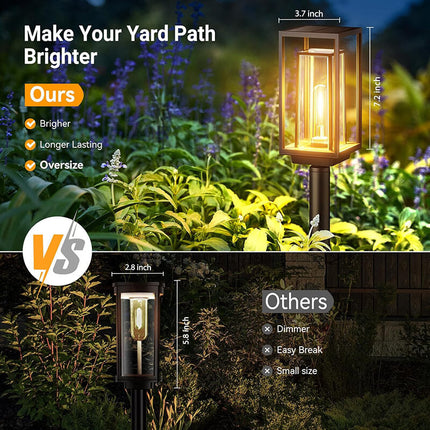 Outdoor Solar Lights 8 Pack, Solar Pathway Lights with Adjustable Height – image 8