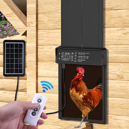Automatic Chicken Coop Door with Timer and Light Sensor, Automatic Chicken Door with Remote for Hen House and Duck – image 2