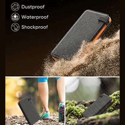 Portable Charger Solar Power Bank, 27000mAh Fast Charging Power Bank with 4 Cables – image 6