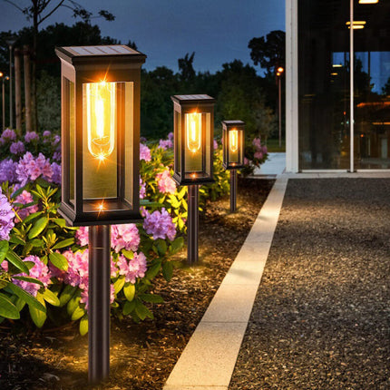 Outdoor Solar Lights 8 Pack, Solar Yard Lights for Garden and Driveway