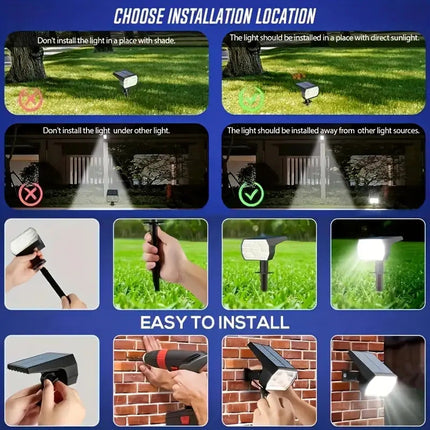 Solar Lights for Garden 2 in 1, Solar Landscape Lights for Driveway and Patio – image 5