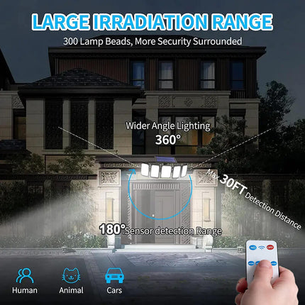 Outdoor Lights Solar Powered, Solar Lights with Motion Sensor for Porch Light