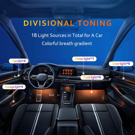 Car LED Lights Interior with App and Voice Control – image 4