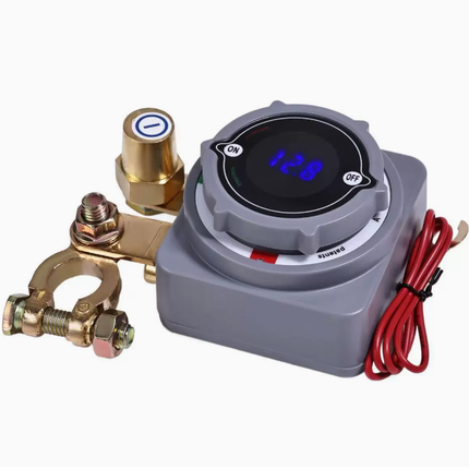 Car Kill Switch, Remote Battery Disconnect Switch with LED Voltage Display