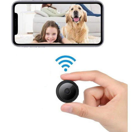 Mini Wireless Security Camera, WiFi Camera with Night Vision and Motion Detection, Magnetic Mini Camera 1080P HD Video
