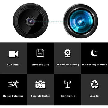 Mini Wireless Security Camera, WiFi Camera with Night Vision and Motion Detection – image 4