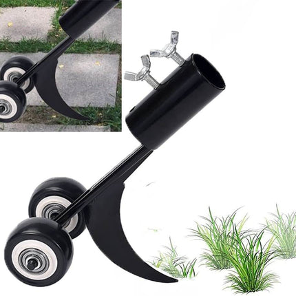 Stand Up Weeding Tool with Wheels, Weed Puller Tool for Lawn and Garden, Weed Removal Tool for Driveway Cracks