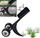 Stand Up Weeding Tool with Wheels, Weed Puller Tool for Lawn and Garden, Weed Removal Tool for Driveway Cracks