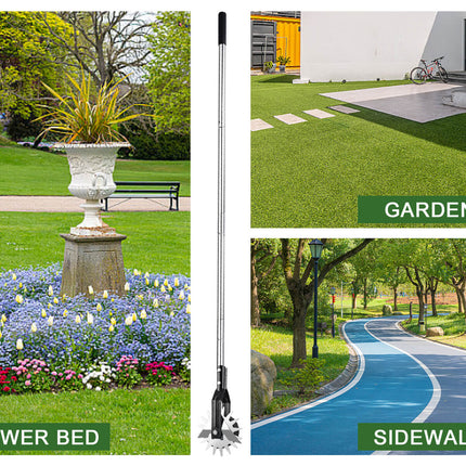 Manual Lawn Edger with Wheels, Garden Edger for Flower Bed and Driveway – image 6
