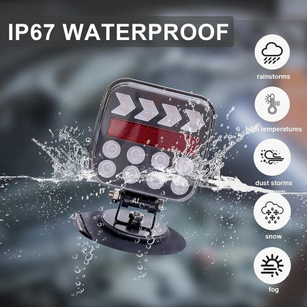 Magnetic LED Trailer Lights with Brake Signal, Trailer Light Kit for RV and Boat – image 5