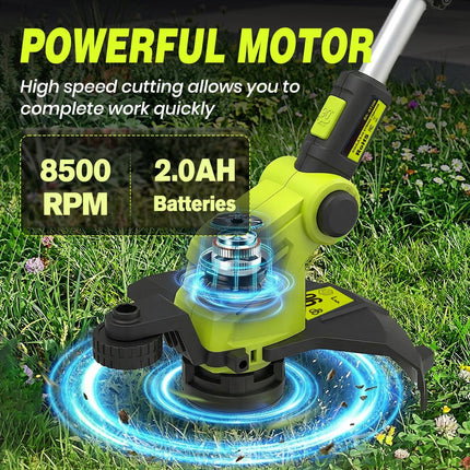 Cordless Weed Eater, 3 in 1 Cordless String Trimmer and Lawn Edger for Yard – image 7