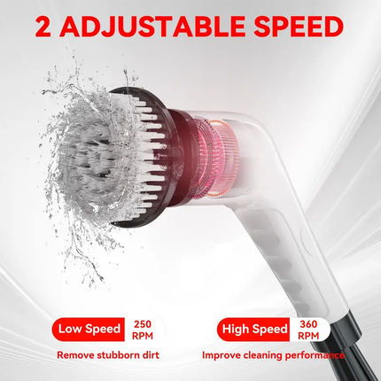 Electric Spin Scrubber, Cordless Power Scrubber for Bathroom and Toilet – image 6