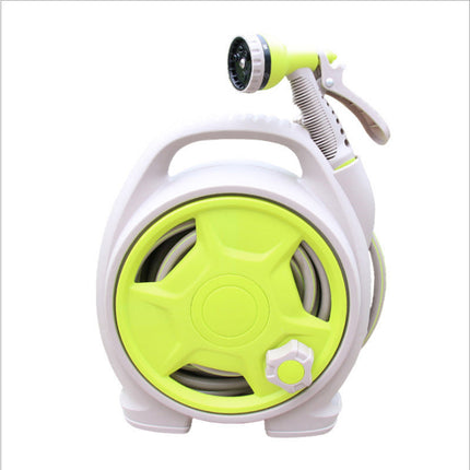 Retractable Garden Hose Reel, 50 ft Garden Hose with 6 Pattern Spray Nozzle