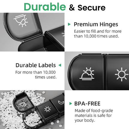 Pill Cutter for Small Pills, Tablet Divider with Steel Blade – image 4