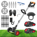 Sakerplus Wireless Weed Cutter Black Set + 2 * Batteries