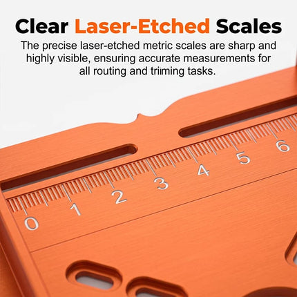 Router Guide for Straight Slotting, Aluminum Router Edge Guide Bracket for Wood Router – image 6