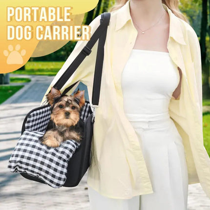 Center Console Dog Car Seat for Small Dogs, Pet Car Seat with Safety Belt and Removable Pillow for Travel – image 11