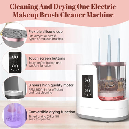 Electric Makeup Brush Cleaner Machine with Dryer, 3 in 1 Brush Spinner – image 4