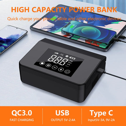 2500A Car Battery Jump Starter with 150 PSI Tire Inflator and Power Bank – image 7