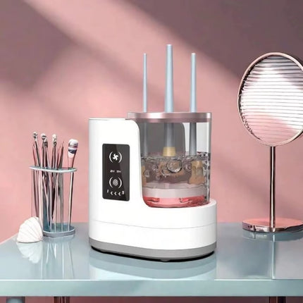 Electric Makeup Brush Cleaner Machine with Dryer, Makeup Brush Holder for Vanity Accessories – image 9