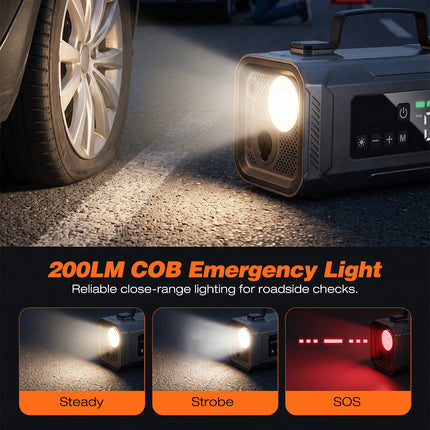 Portable Jump Starter with Tire Inflator and Air Blower, Portable Air Compressor for Cars – image 8