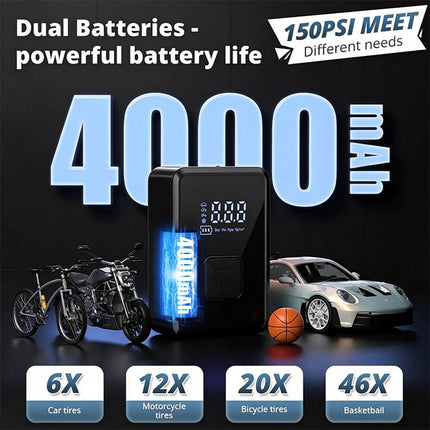 Portable Air Compressor for Car Tires, Car Tire Pump with Digital Display – image 9