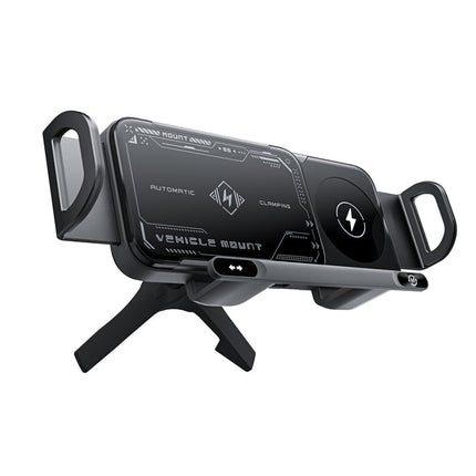 Automatic Car Phone Holder with Wireless Charger, Vehicle Phone Mount